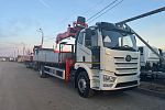 Бортовой грузовик Автомагистраль Спецтехника на FAW J6L с КМУ Русман, 2024