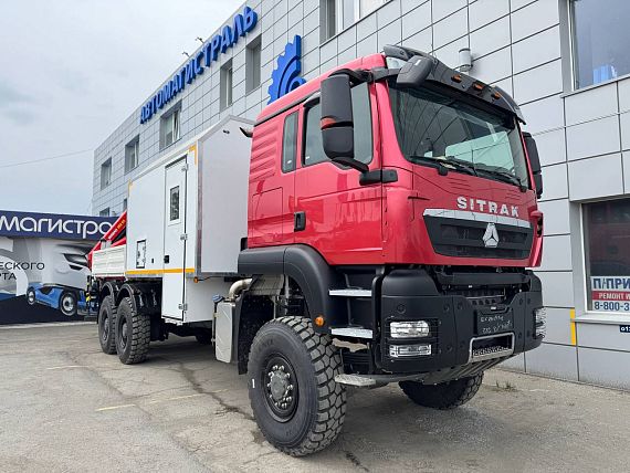 Мастерская на Sitrak 6x6 с КМУ ИМ-95