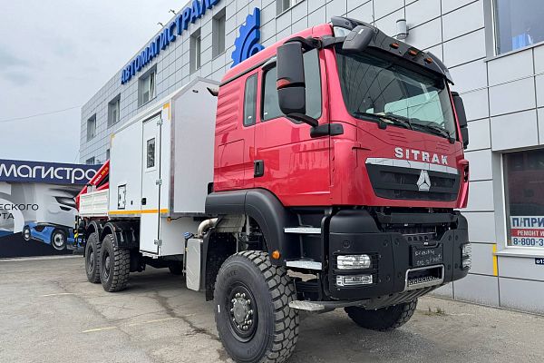 Мастерская на Sitrak 6x6 с КМУ ИМ-95
