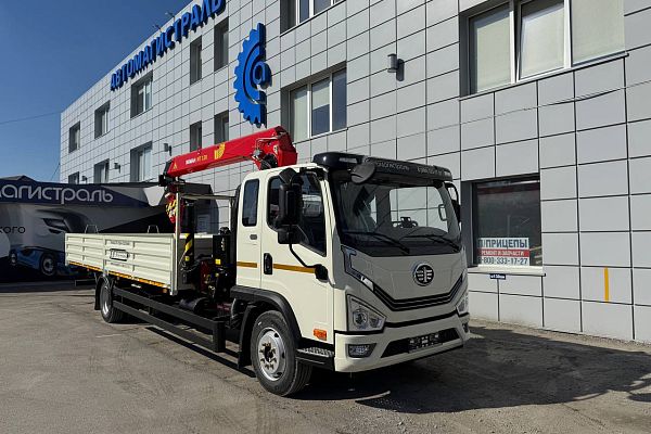 Бортовой FAW Tiger 4x2 с КМУ ИНМАН IT 120