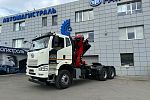 Седельный тягач FAW 3250 с КМУ Sunhunk K-238  