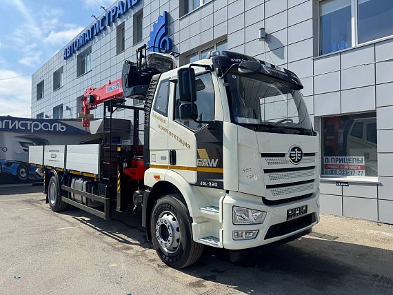 Бортовой автомобиль FAW J6L с КМУ Kanglim 2056
