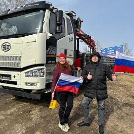 ФАВ на горнолыжном курорте #солнечнаядолина! Бортовой автомобиль #FAW встречал всех гостей Кубка России по фристайлу и сноуборду в Миассе!