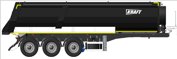 САМОСВАЛЬНЫЙ ПОЛУПРИЦЕП KRAFT HALF-PIPE / 31 м3