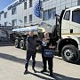 Сегодня состоялась выдача новой автоцистерны 3416А2 - АЦПТ 12 на шасси FAW 6х4 CA 3250! 