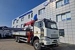 Бортовой автомобиль  FAW CA 3250 6х6  с КМУ HORYONG HRS 216