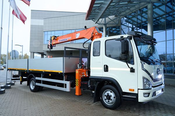 БОРТОВОЙ FAW Tiger 6G 9     4х2 с КМУ HANGIL 374