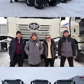 Выдача трех самосвалов 