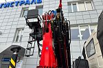 Седельный тягач FAW CA 3250 c КМУ Sunhunk K-238  6х6